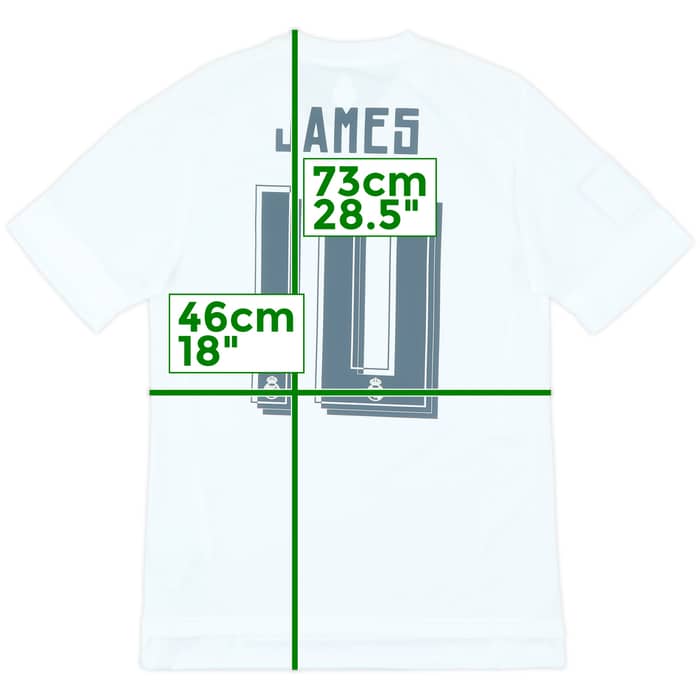 2015-16 Real Madrid Home Shirt James #10 (S)