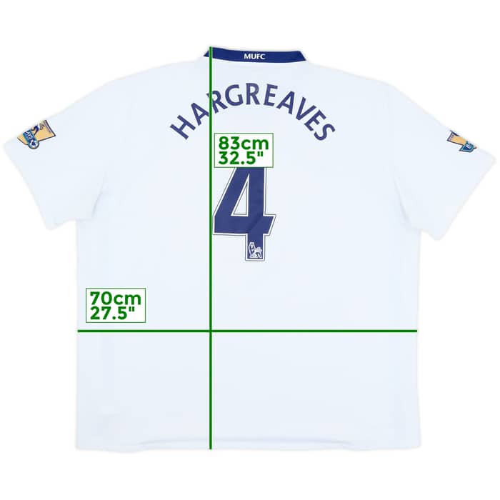 2008-10 Manchester United Away Shirt Hargreaves #4 - 7/10 - (3XL)