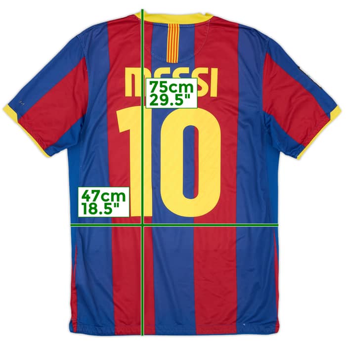 2010-11 Barcelona Home Shirt Messi #10 - 6/10 - (M)