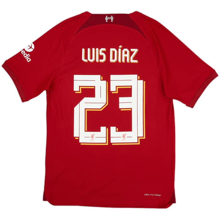 2022-23 Liverpool Authentic Home Shirt Luis Diaz #23 - 10/10 - (M)
