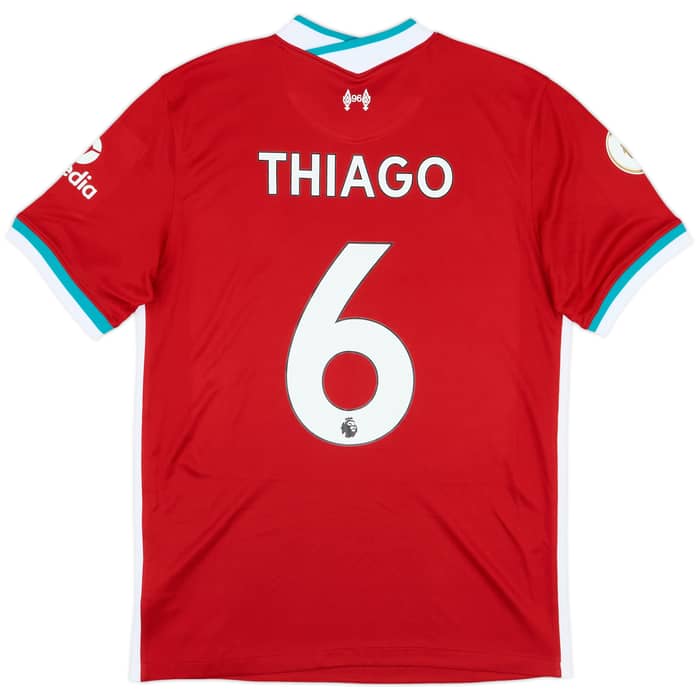 2020-21 Liverpool Home Shirt Thiago #6 - 9/10 - (M)