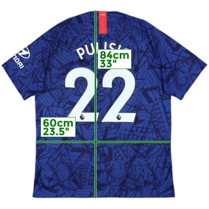2019-20 Chelsea Home Shirt Pulisic #22 - 9/10 - (XL)