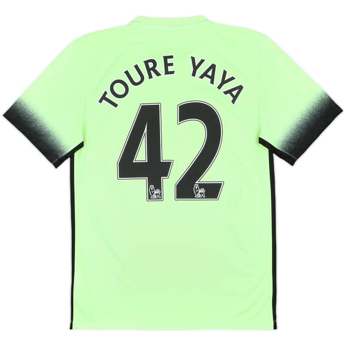2015-16 Manchester City Third Shirt Toure Yaya #42 - 8/10 - (S)