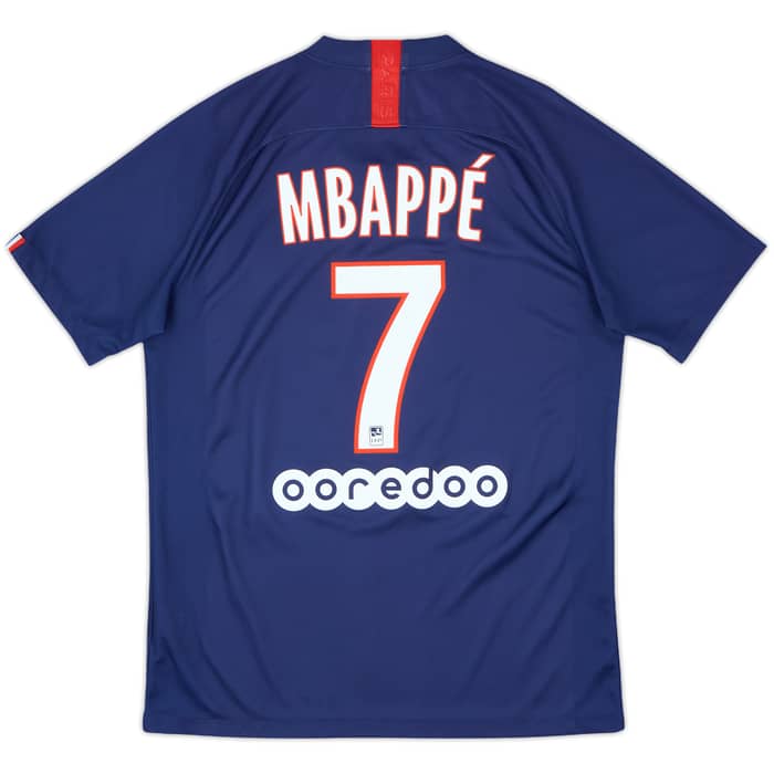 2019-20 Paris Saint-Germain Home Shirt Mbappe #7 - 7/10 - (M)