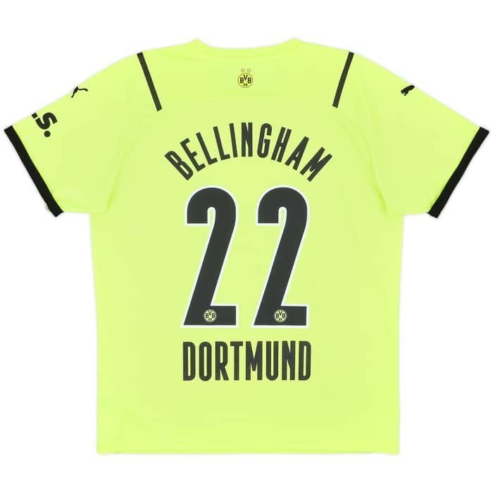 2021-22 Borussia Dortmund European Home Shirt Bellingham #22 - 8/10 - (L)