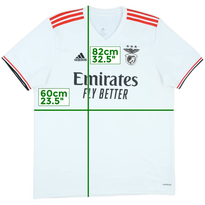 2021-22 Benfica Away Shirt - 6/10 - (XL)