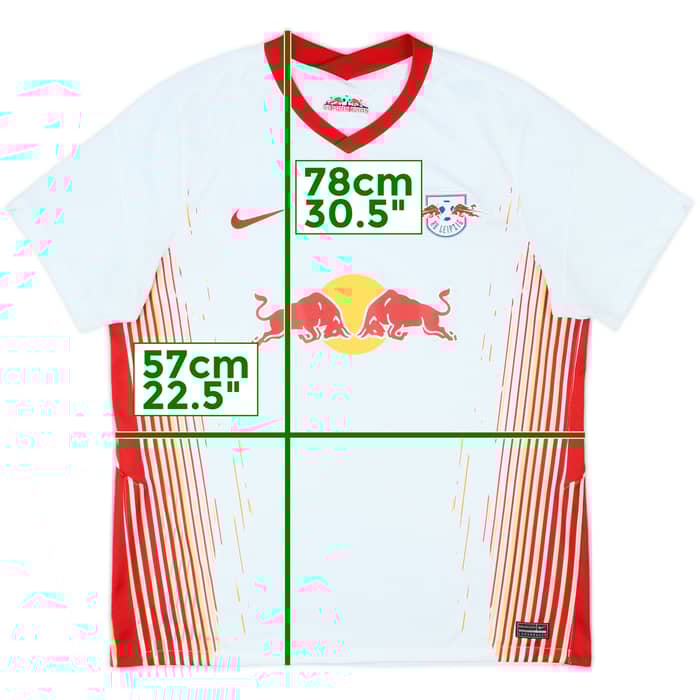 2020-21 RB Leipzig Home Shirt - 7/10 - (XL)