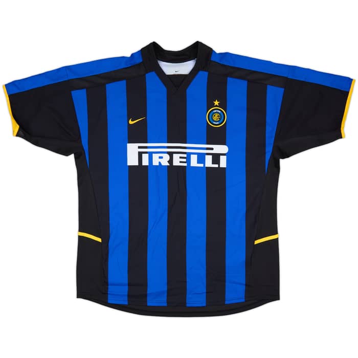 2002-03 Inter Milan Home Shirt J.Zanetti #4 - 10/10 - (XL)