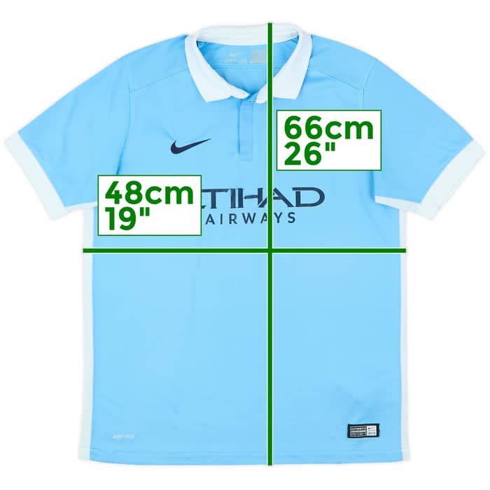 2015-16 Manchester City Home Shirt - 4/10 - (XL.Boys)
