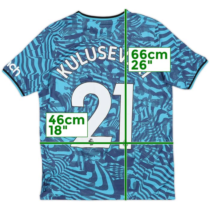 2022-23 Tottenham Third Shirt Kulusevski #21 - 7/10 - (XL.Boys)
