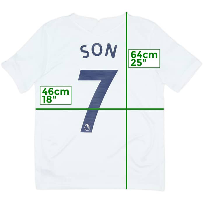 2021-22 Tottenham Home Shirt Son #7 - 9/10 - (XL.Boys)