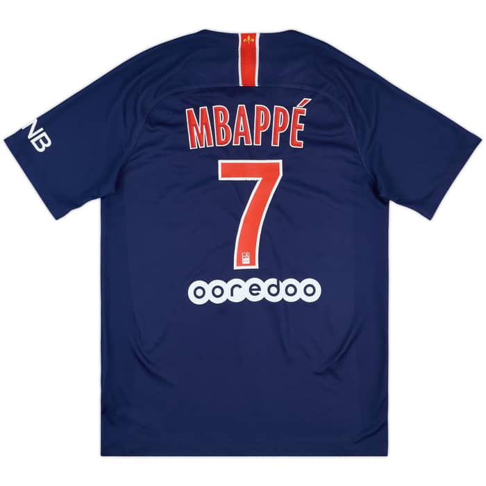 2018-19 Paris Saint-Germain Home Shirt Mbappe #7 - 7/10 - (M)