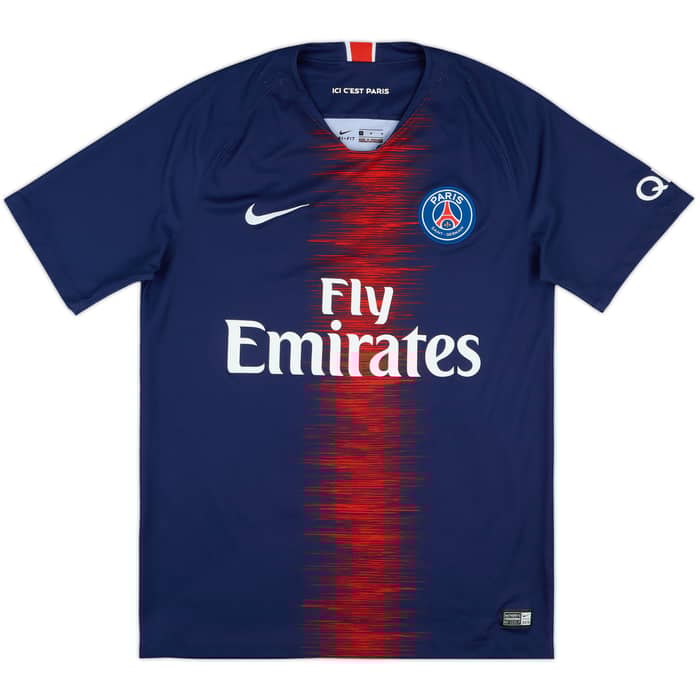 2018-19 Paris Saint-Germain Home Shirt Mbappe #7 - 7/10 - (M)