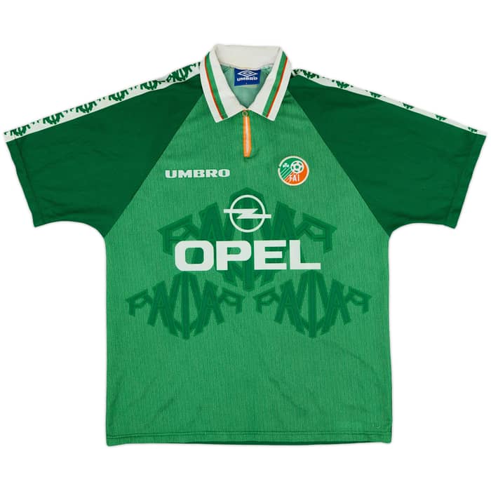 1996-98 Ireland Home Shirt Keane #6 - 8/10 - (L)