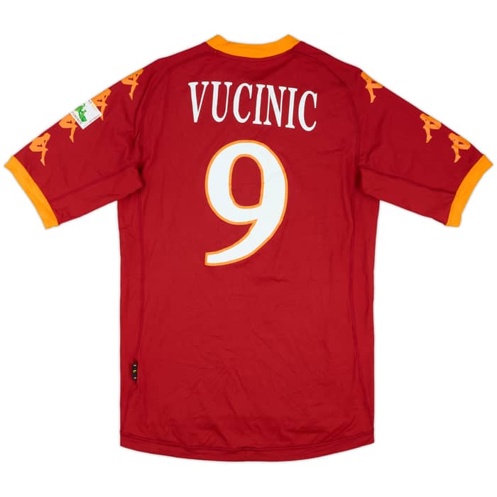 2010-11 Roma Home Shirt Vucinic #9 - 6/10 - (L)