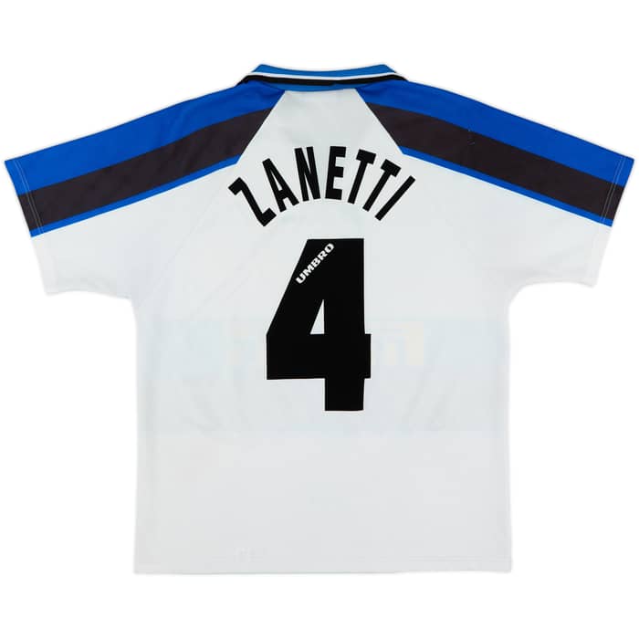 1996-97 Inter Milan Away Shirt Zanetti #4 - 9/10 - (M)