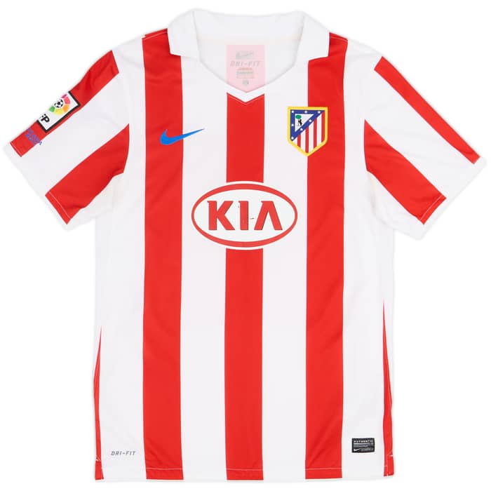 2009-10 Atletico Madrid Home Shirt Kun Aguero #10 - 6/10 - (S)