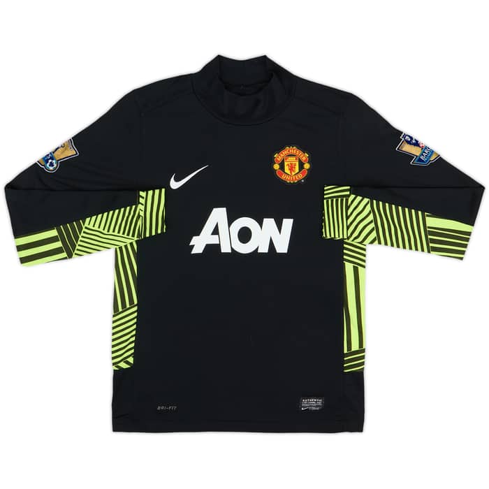 2011-12 Manchester United GK Shirt De Gea #1 - 8/10 - (11-12 Years)