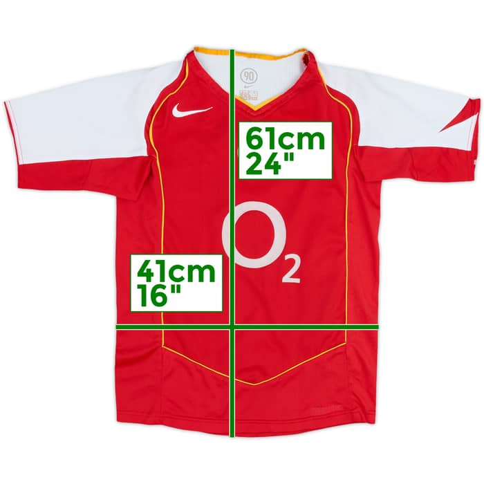 2004-05 Arsenal Home Shirt - 6/10 - (13-14 Years)