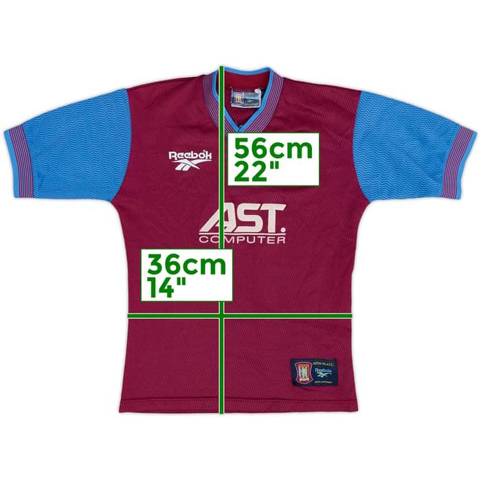 1997-98 Aston Villa Home Shirt - 6/10 - (13-14 Years)