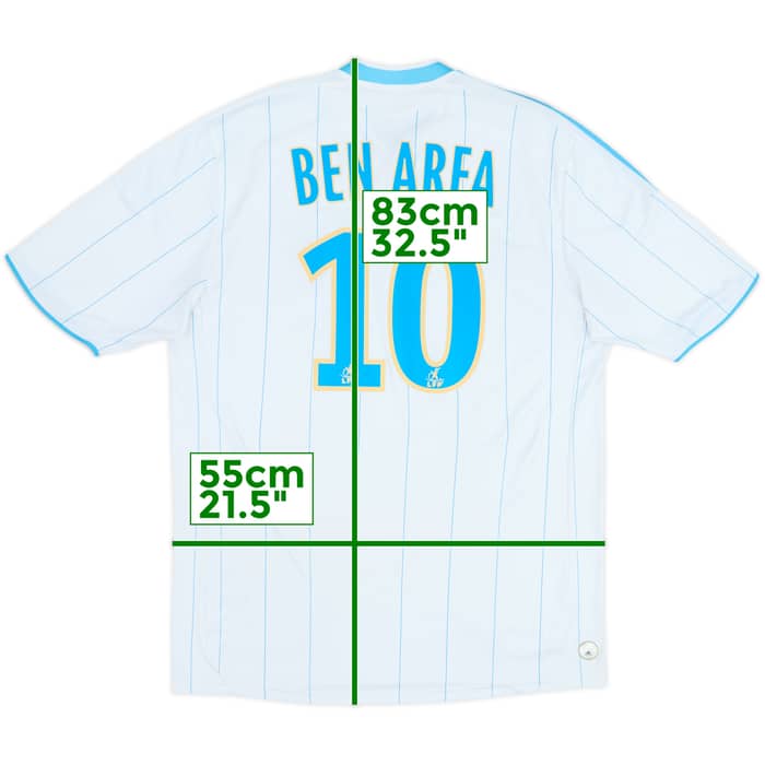2009-10 Olympique Marseille Home Shirt Ben Arfa #10 - 8/10 - (L)