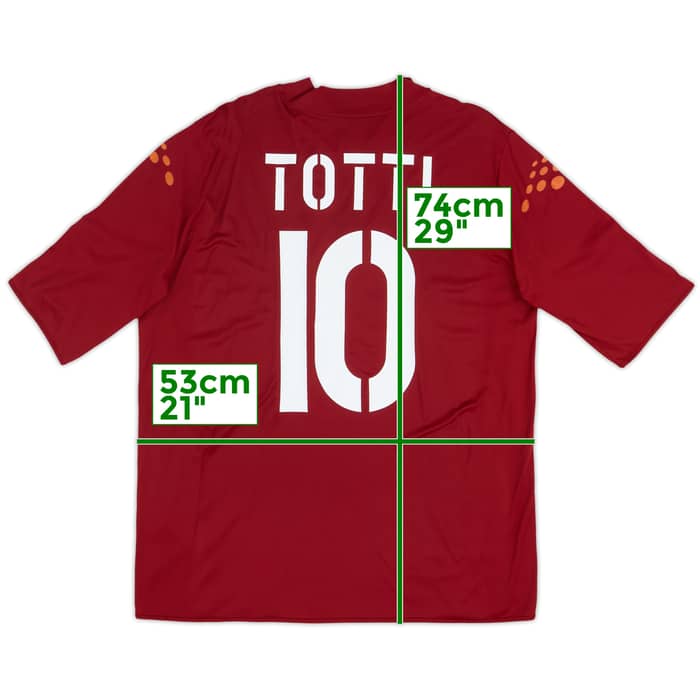 2003-04 Roma Home Shirt Totti #10 - 6/10 - (XL)
