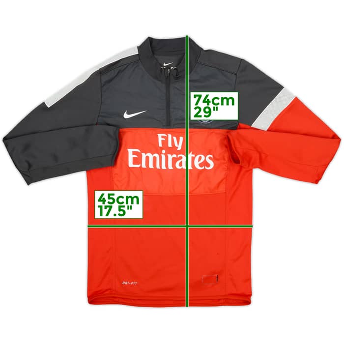 2012-13 Paris Saint-Germain Nike 1/4 Zip Drill Top - 7/10 - (S)