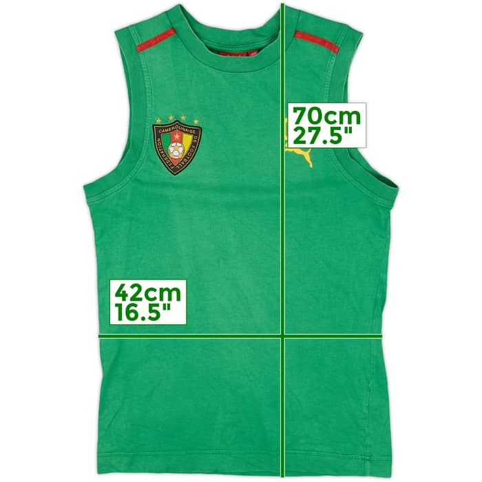 2006-08 Cameroon Puma Cotton Training Vest - 7/10 - (S)