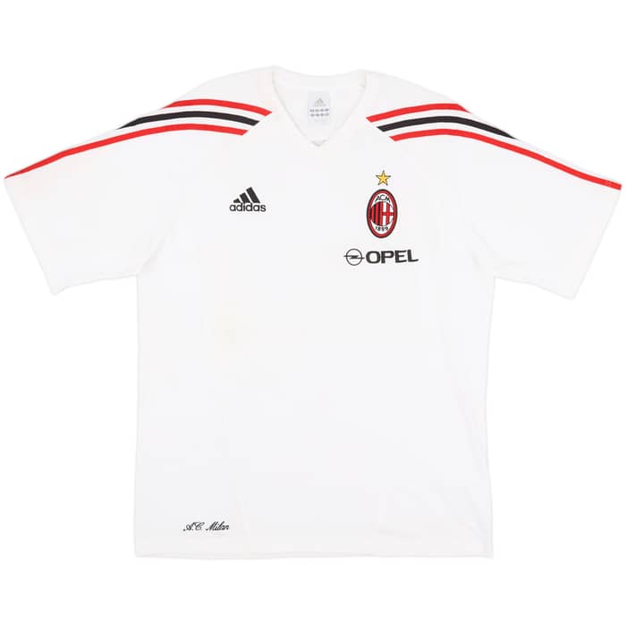 2005-06 AC Milan adidas Cotton Tee - 7/10 - (M/L)