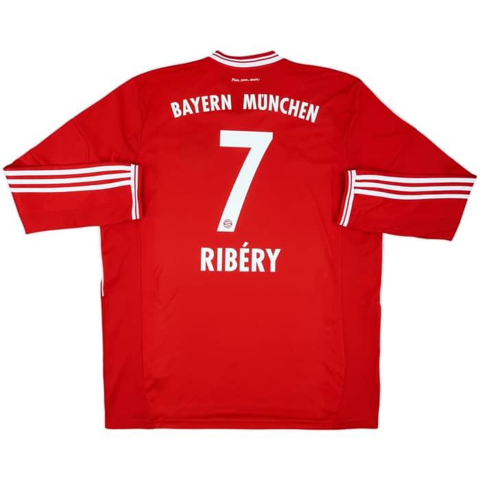 2013-14 Bayern Munich Home L/S Shirt Ribery #7 - 8/10 - (XXL)