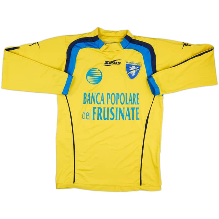 2005-06 Frosinone Match Issue Signed Home L/S Shirt #9