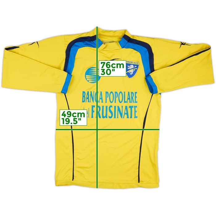 2005-06 Frosinone Match Issue Signed Home L/S Shirt #9