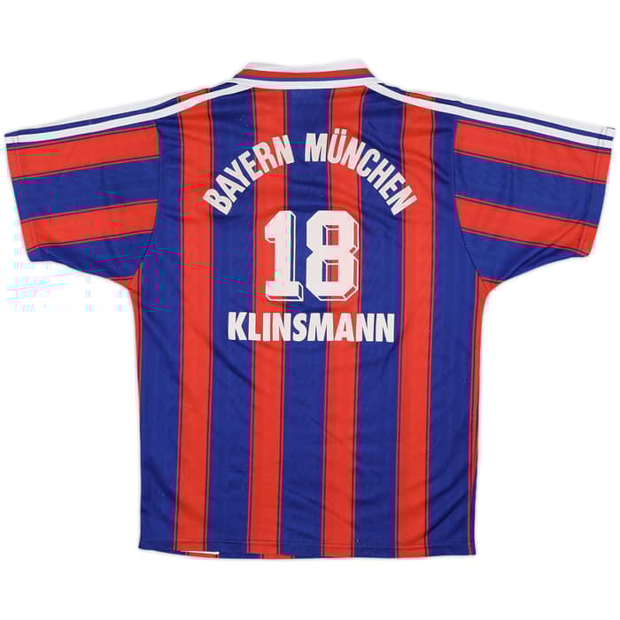 1995-97 Bayern Munich Home Shirt Klinsmann #18 - 9/10 - (S)