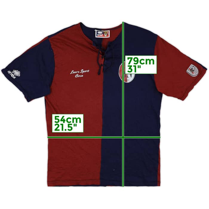 1990s Genoa Errea Retro Training Shirt Schiavon #11 - 6/10 - (M)