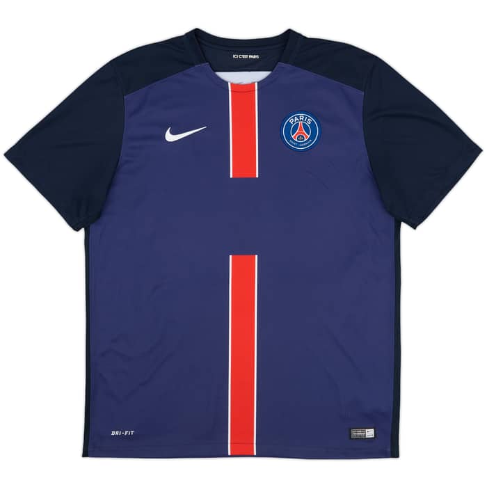 2015-16 Paris Saint-Germain Home Shirt Ibrahimovic #10 - 8/10 - (L)