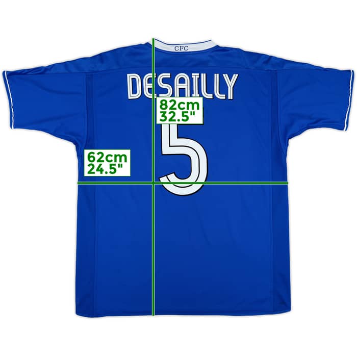2003-05 Chelsea Home Shirt Desailly #5 - 8/10 - (XL)