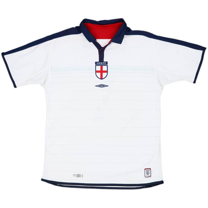 2003-05 England Home Shirt Beckham #7 - 7/10 - (L)