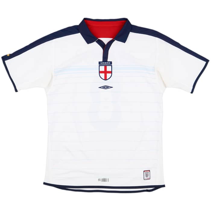 2003-05 England Home Shirt Scholes #8 - 8/10 - (M)