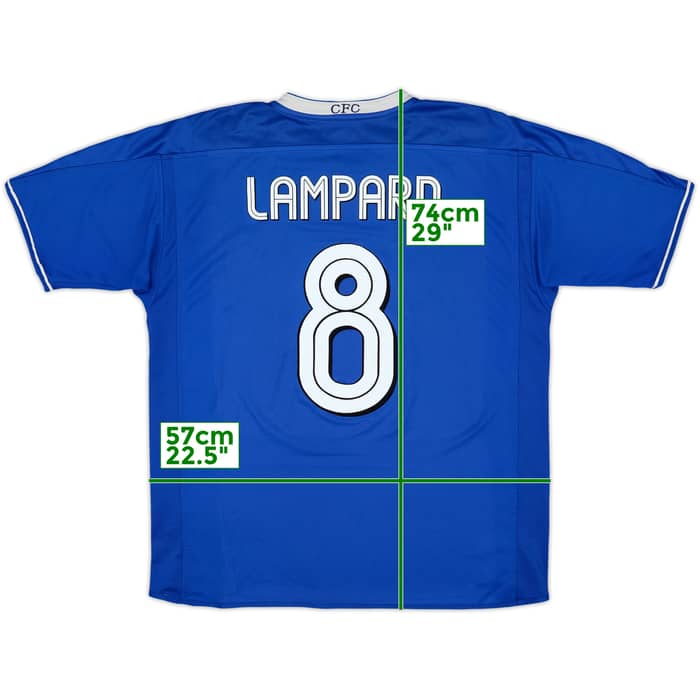 2003-05 Chelsea Camiseta Local Lampard #8 - 6/10 - (L)