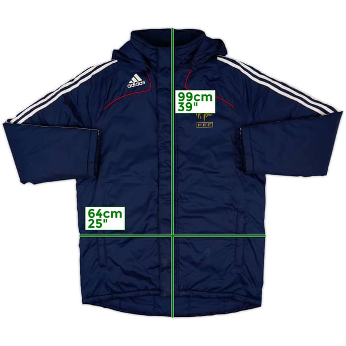 2007-08 France adidas Hooded Rain Jacket - 8/10 - (L)
