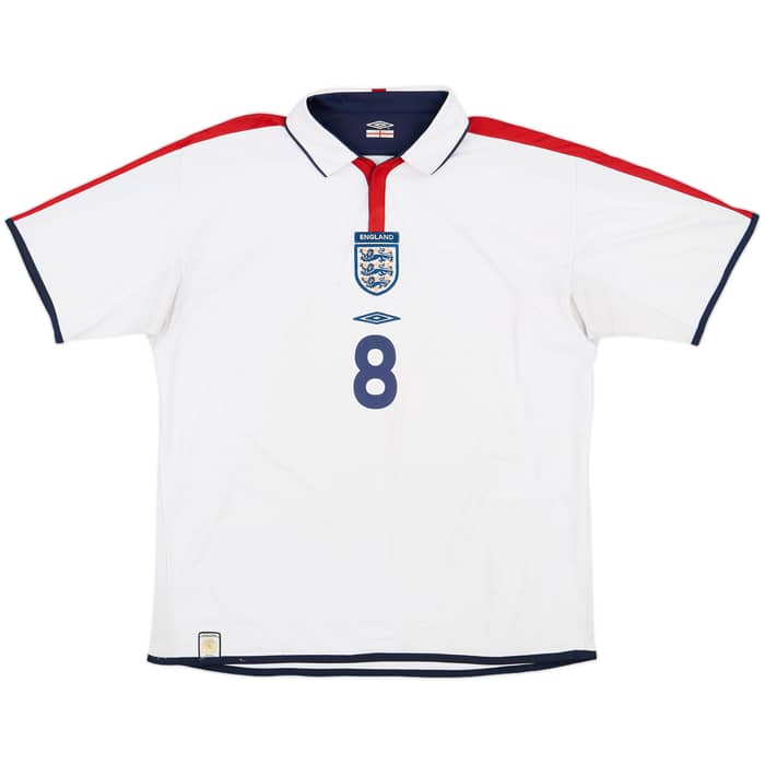 2003-05 England Home Shirt Scholes #8 - 6/10 - (XL)
