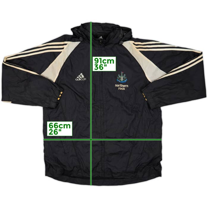 2005-06 Newcastle adidas Hooded Rain Jacket - 4/10 - (L)
