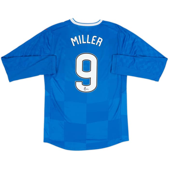 2016-18 Rangers Home L/S Shirt Miller #9 - 7/10 - (S)
