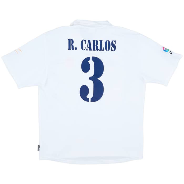2002-03 Real Madrid Centenary Home Shirt R.Carlos #3 - 6/10 - (L)