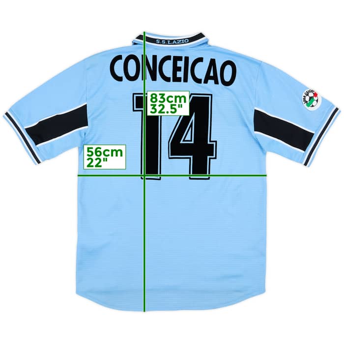 1998-00 Lazio Home Shirt Conceicao #14 - 8/10 - (M)