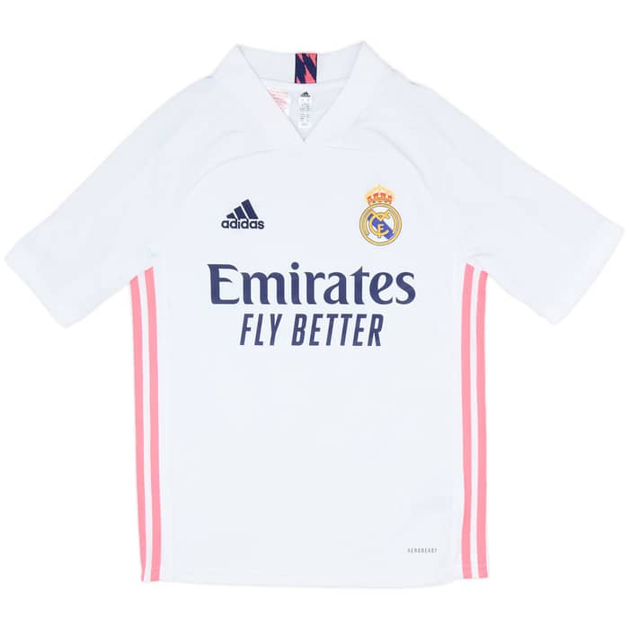 2020-21 Real Madrid Home Full Kit - 9/10 - (L.Boys)