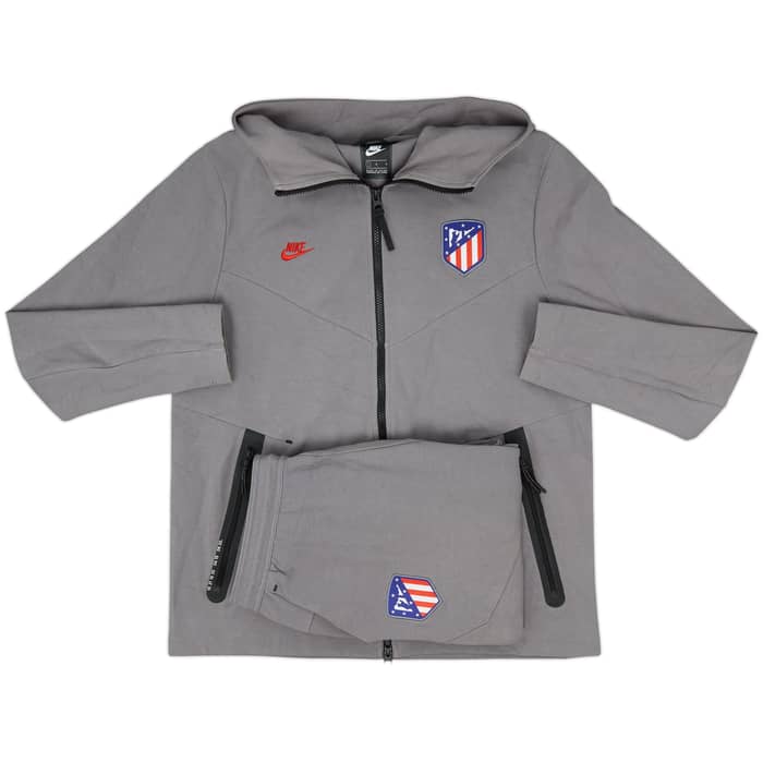 2019-20 Atletico Madrid Nike Hooded Tracksuit - 8/10 - (L)