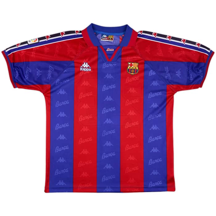 1995-97 Barcelona Home Shirt De la Pena #23 - 9/10 - (XL)