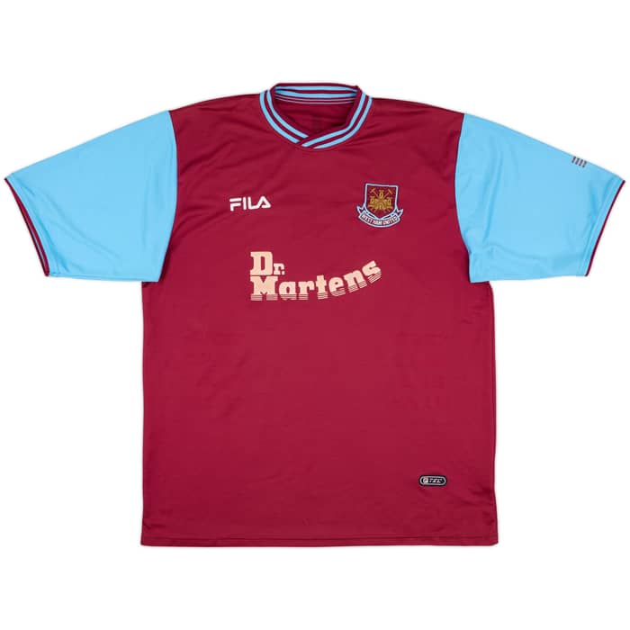 2001-03 West Ham Home Shirt & Shorts Di Canio #10 - 8/10 - (XL)