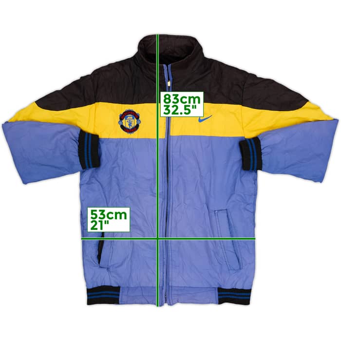 2007-08 Manchester United Nike Reversible Padded Bench Coat - 5/10 - (M)